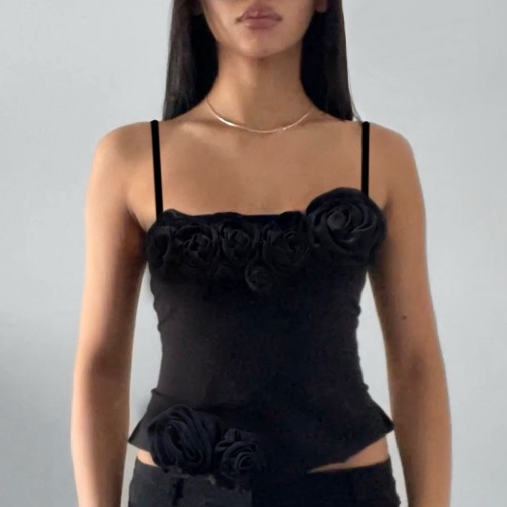 y2k rose top